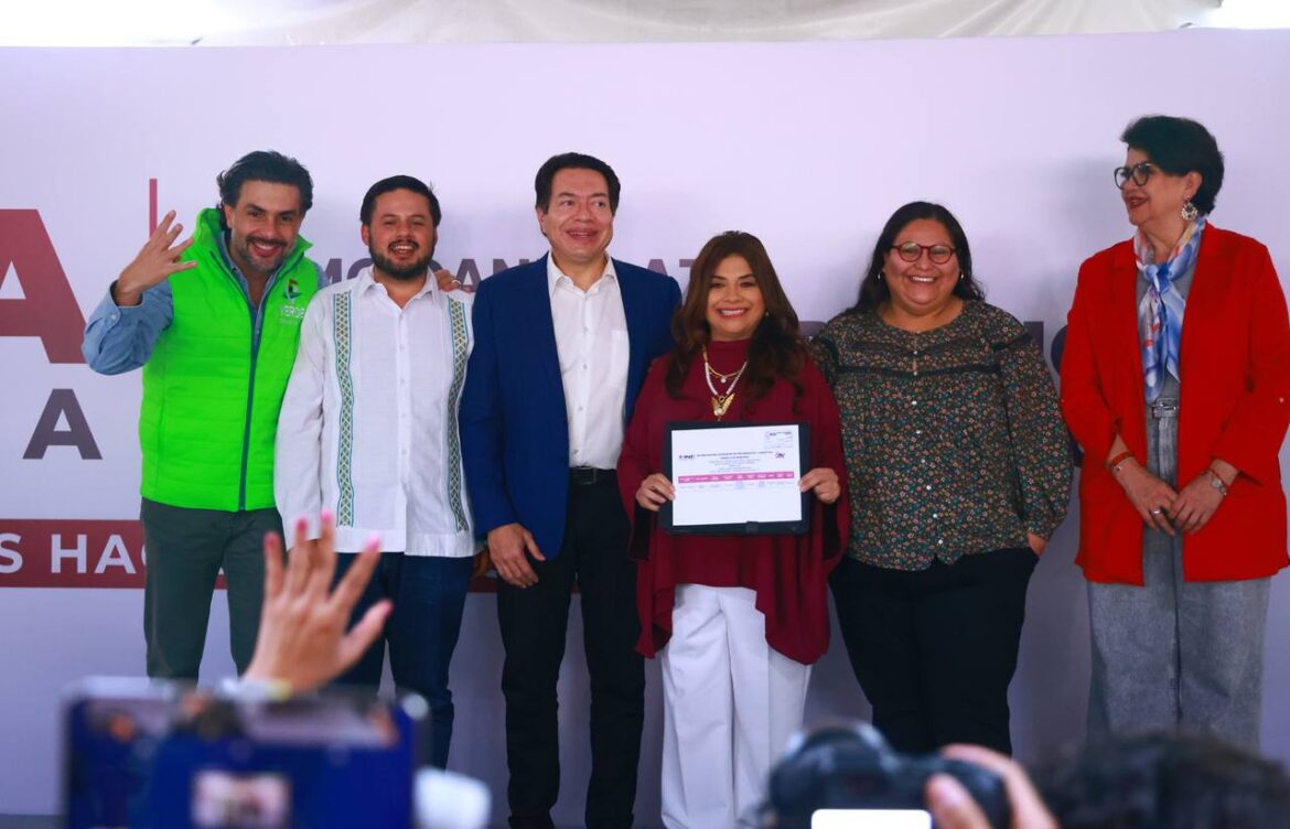 Clara Brugada se registra como candidata a la Jefatura de Gobierno de la CDMX
