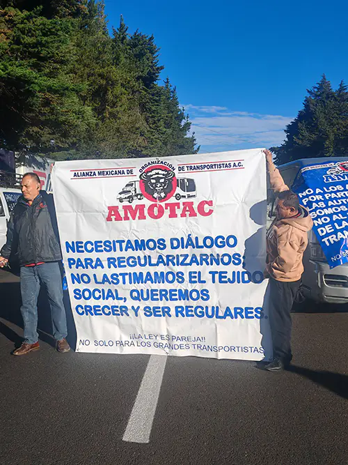 Transportistas demanda dialogo con autoridades en el paro nacional en carreteras