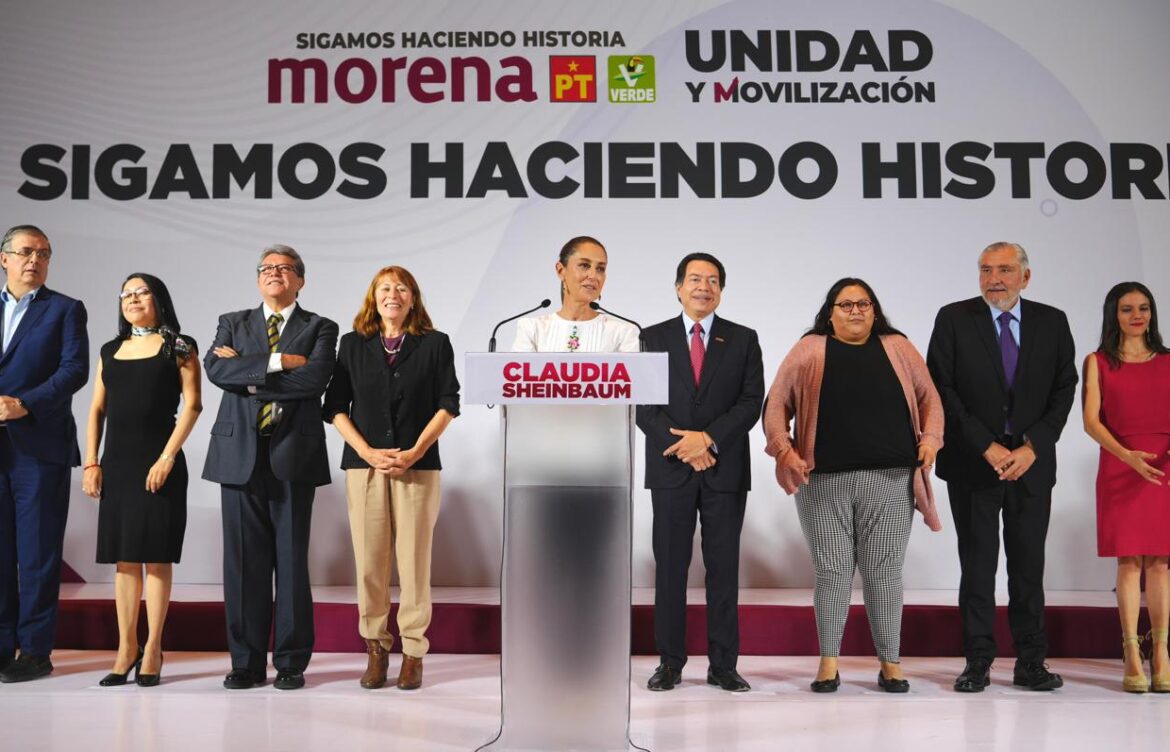 Claudia Sheinbaum presenta equipo de campaña rumbo a la presidencia de la república