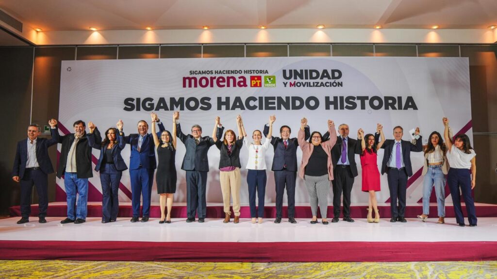 Claudia Sheinbaum Pardo incluye a las 'corcholatas' en su equipo de campaña. Claudia Sheinbaum presenta equipo de campaña rumbo a la presidencia de la república