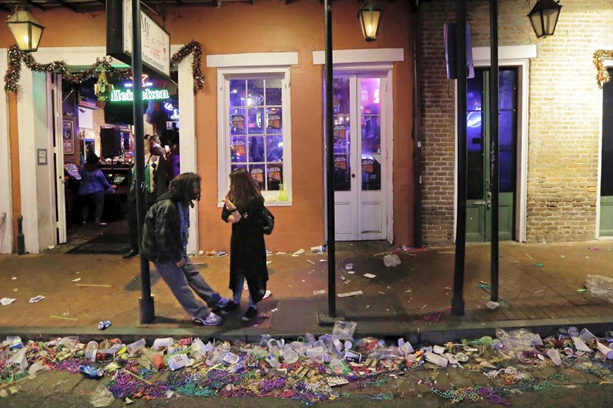 Las cuentas de Mardi Gras están creando un desastre plástico en Nueva Orleans