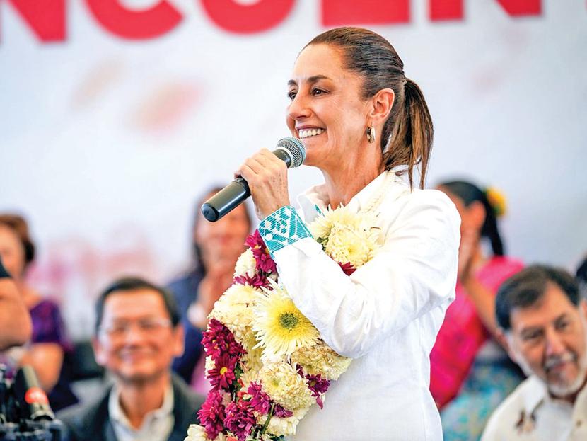Sheinbaum encabeza nueva encuesta con preferencia del 55%