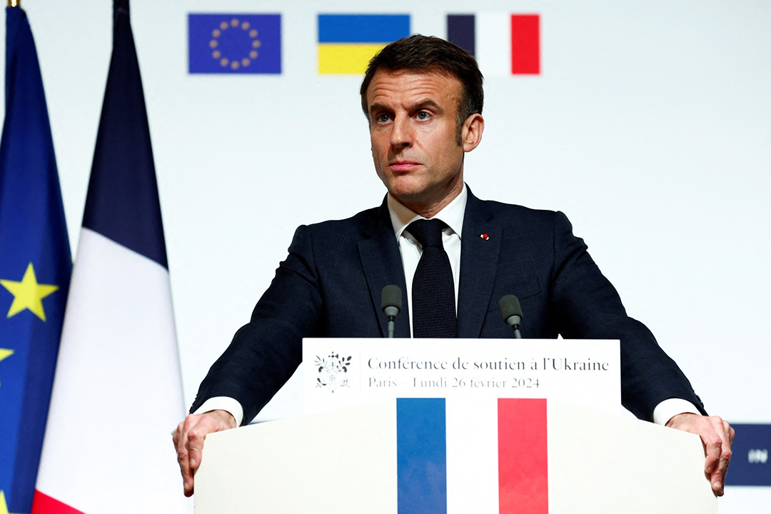 Macron insiste en el envío de tropas ‘para que Rusia no gane la guerra en Ucrania’