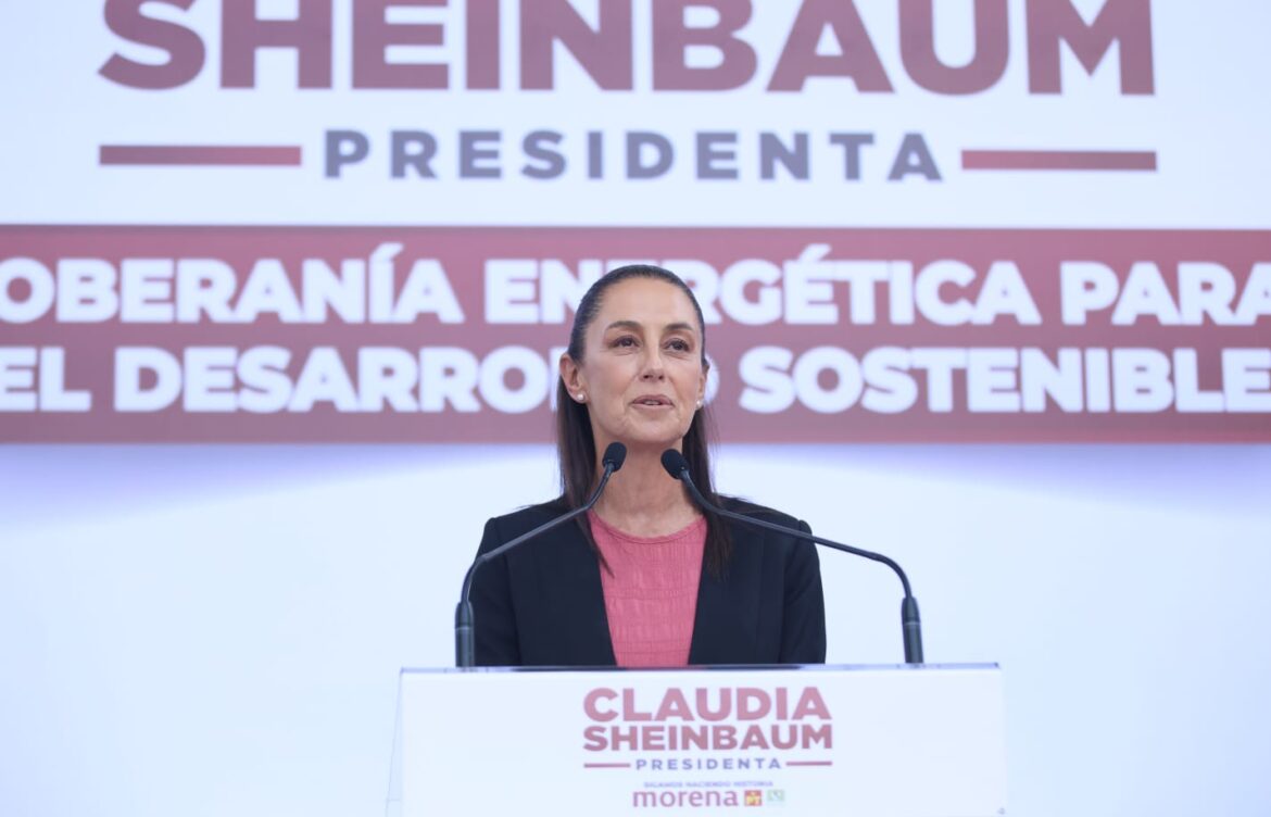 Claudia Sheinbaum presenta eje de soberanía energética