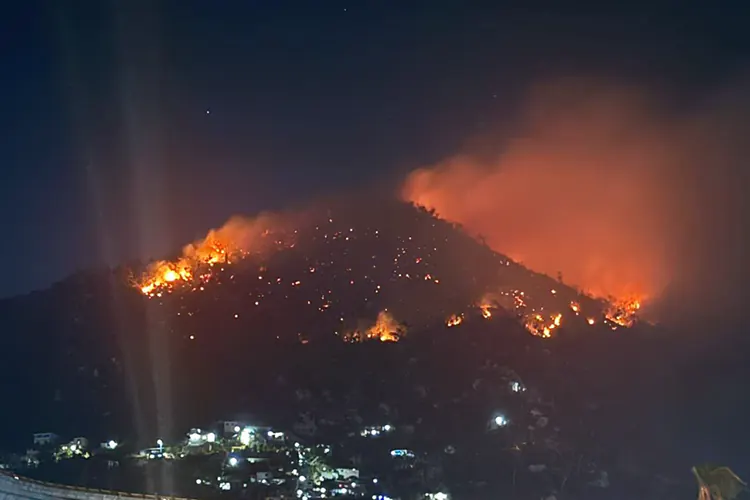Suman 45 hectáreas afectadas por incendios en Acapulco