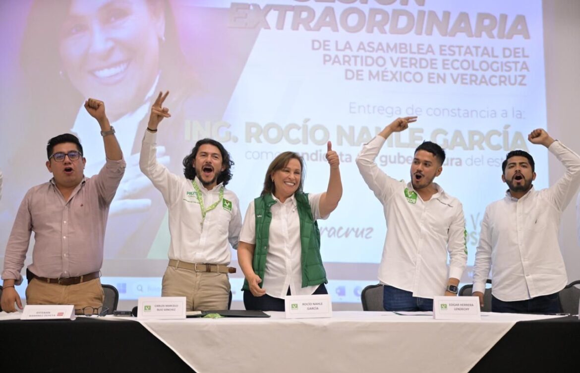 Rocío Nahle candidata, única del Verde a la gubernatura de Veracruz