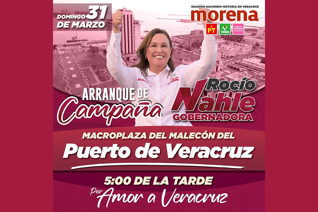 Invita Rocío Nahle inicio de campaña en Veracruz puerto