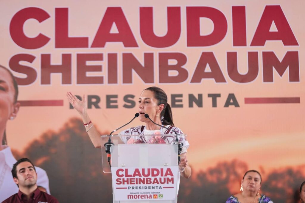 Claudia Sheinbaum es nombrada como ''la hermana mayor” por representantes de los pueblos mayas de quintana roo ‘La Cuarta Transformación es bienestar, libertades, democracia y justicia para el pueblo de México’, recordó ante el pueblo de Quintana Roo