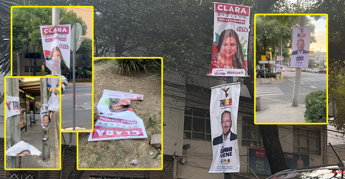 Morena acusa a Taboada de retirar propaganda de Brugada