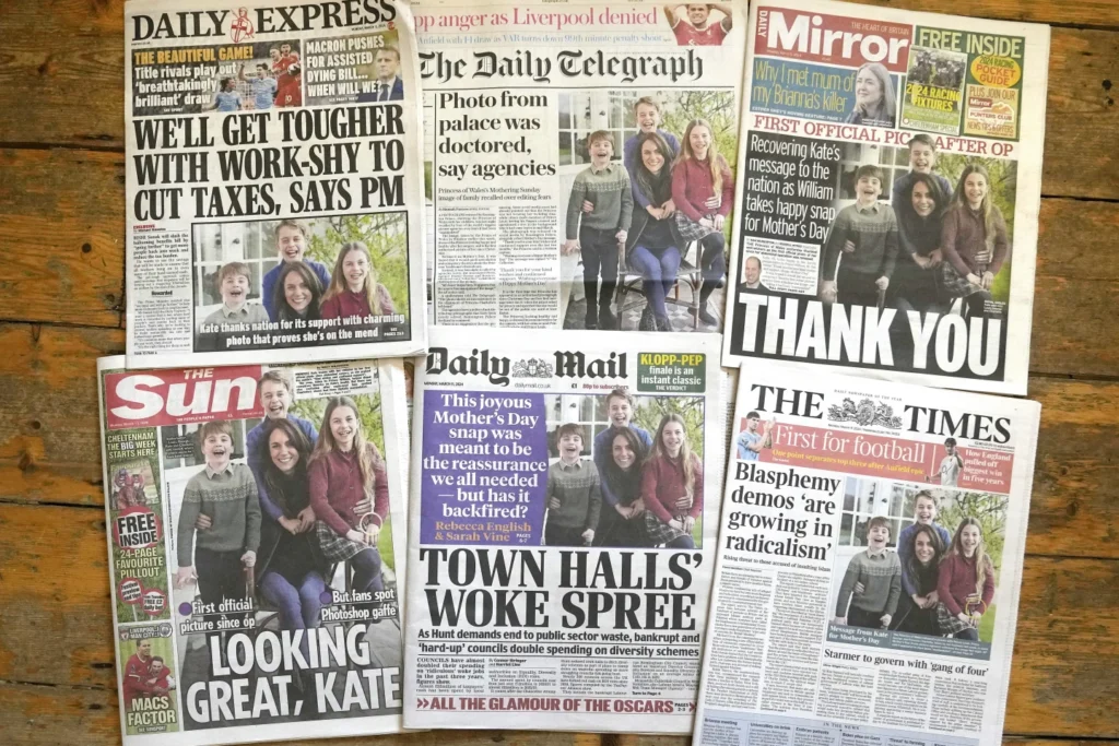 Kate Middleton pide disculpas por la manipulación de su fotografía Kate, princesa de Gales, se disculpa por alterar una foto familiar que alimentó los rumores sobre su salud.