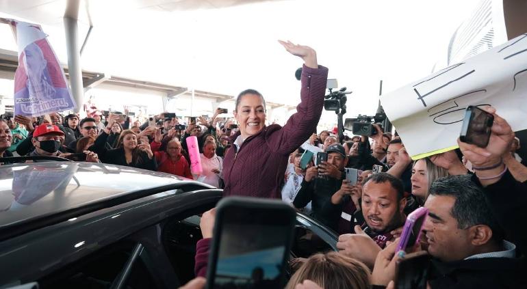 Sheinbaum visita Chihuahua en su primera gira de campaña