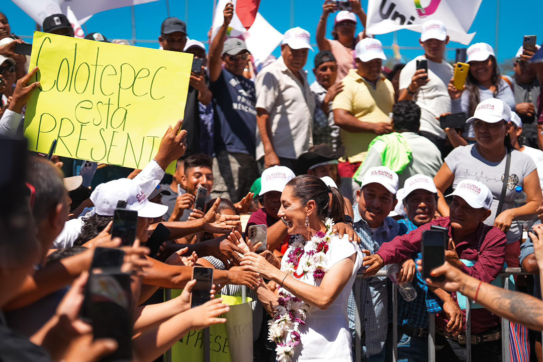 Claudia Sheinbaum, luego de reunirse con más de 50 mil personas en Oaxaca, visita Puebla y Morelos