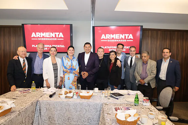 Armenta presenta ante empresarios su Plan Estatal 2024-2030