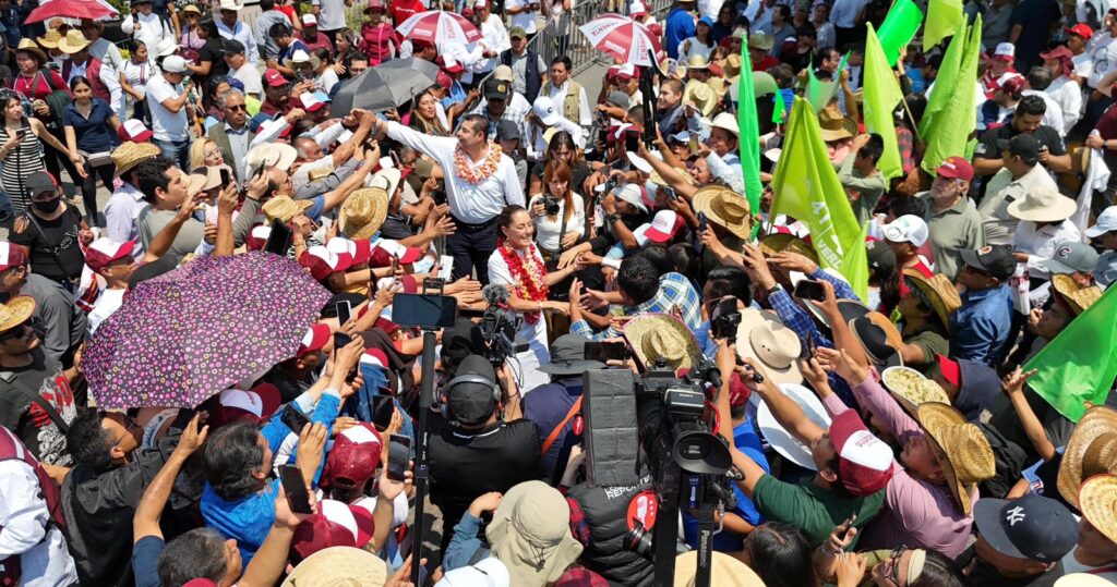 Claudia Sheinbaum termina una semana más de campaña acompañada de 80 mil personas en Oaxaca, Morelos y Puebla