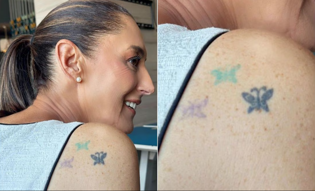 Claudia Sheinbaum presume tatuajes de mariposas y revela su gran significado