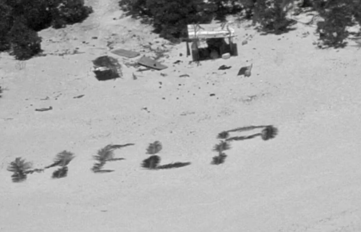 Tres hombres fueron rescatados en una isla remota del océano Pacífico