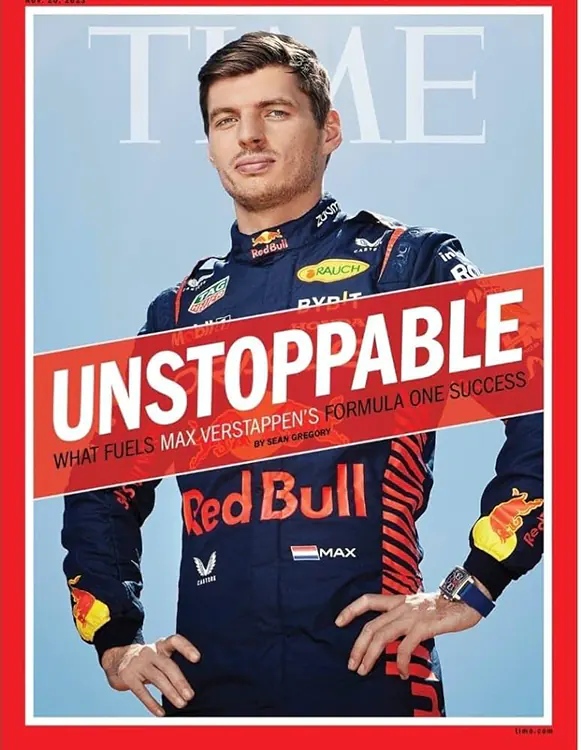 El neerlandés Max Verstappen, piloto principal Red Bull en la F1, sale en la portada de la renombrada revista Time