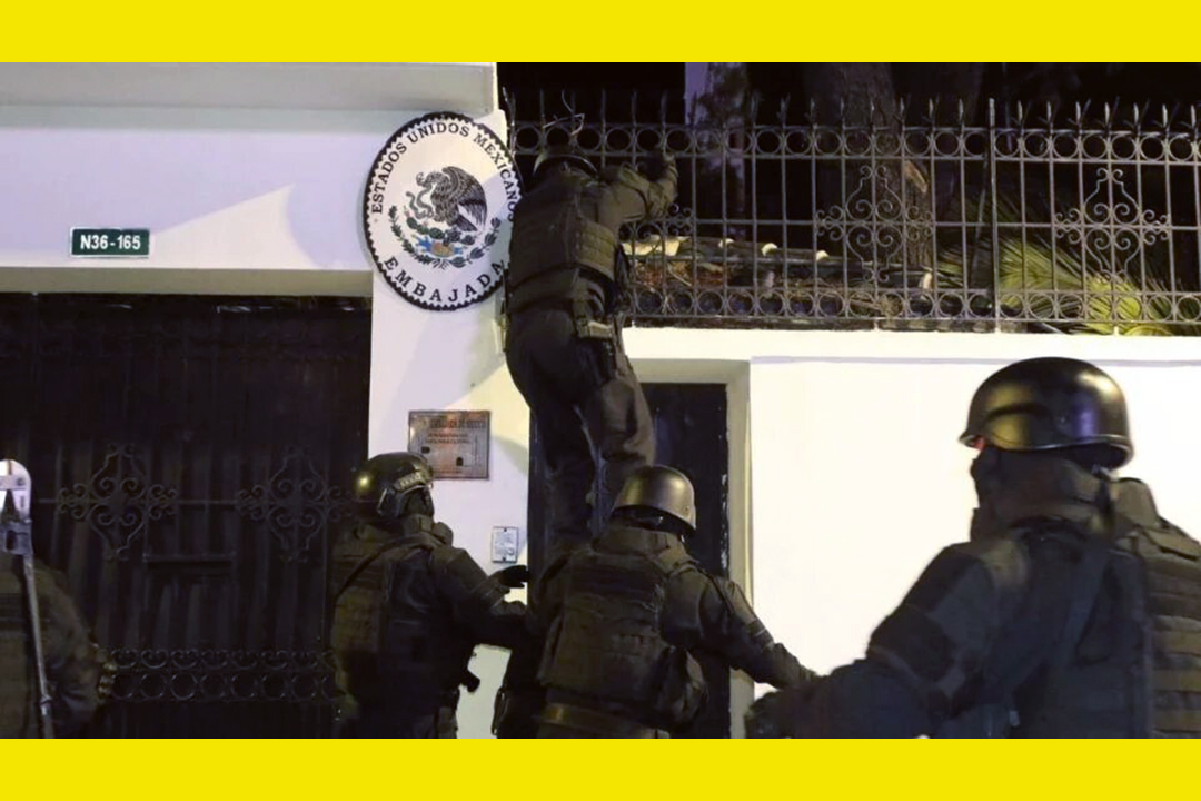 Irrumpen policías en Embajada de México en Ecuador | Video