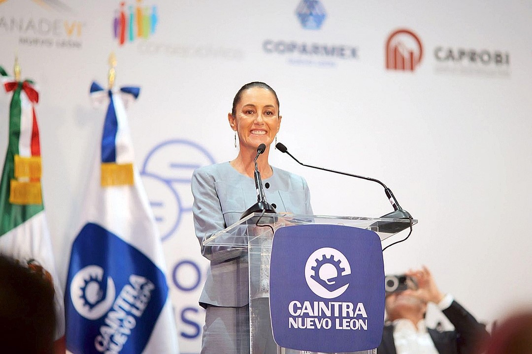 Claudia Sheinbaum presenta su visión de prosperidad compartida ante el sector privado de Nuevo León