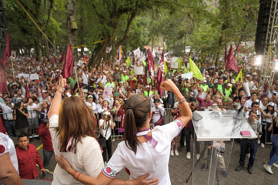 “Hemos cumplido con la transformación de México, dejamos atrás los gobiernos que se enriquecieron a costa del pueblo”: Claudia Sheinbaum