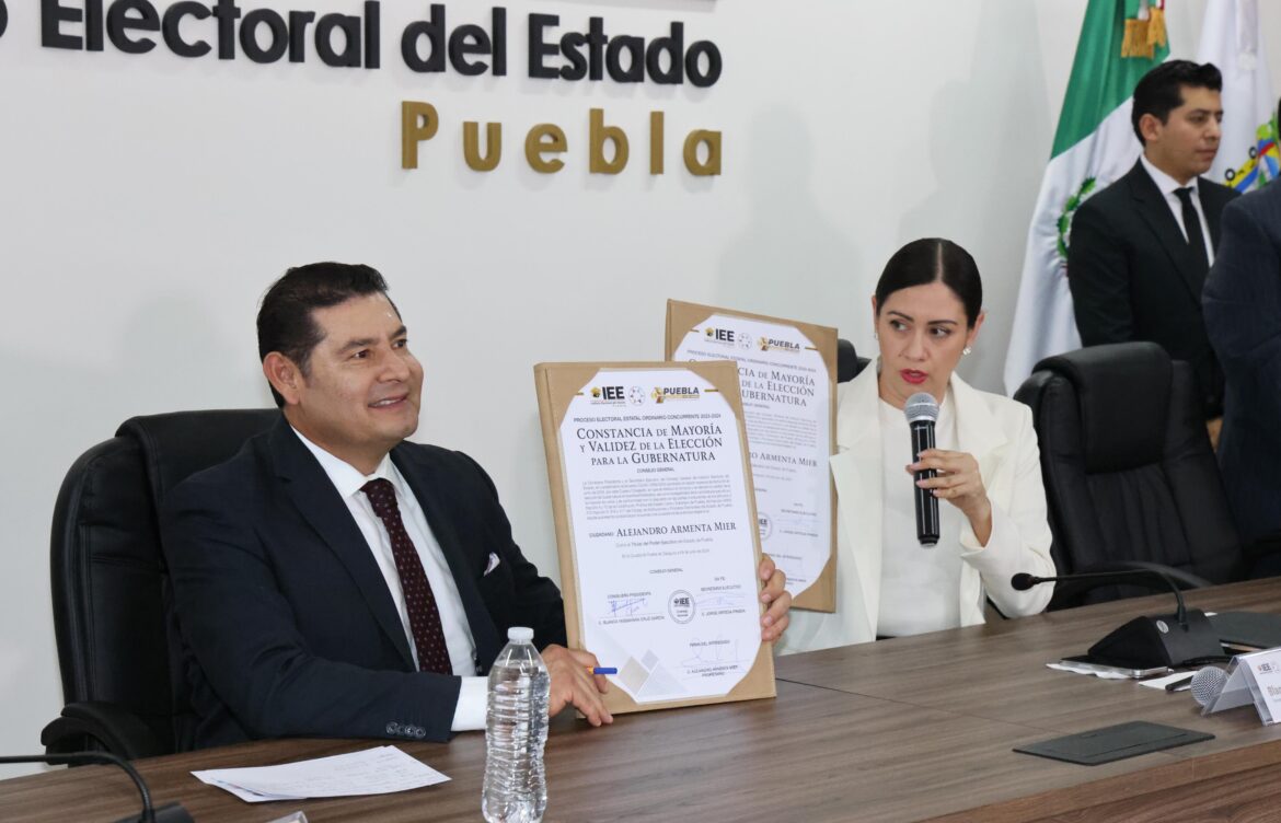 Armenta, el gobernador electo más votado en la historia de Puebla.