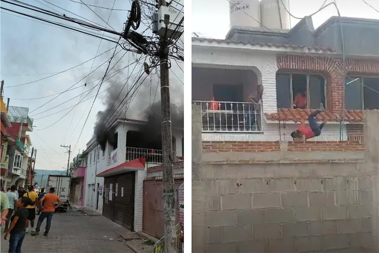 Incendian sede electoral en San Fernando, Chiapas; consejera cae de un segundo piso