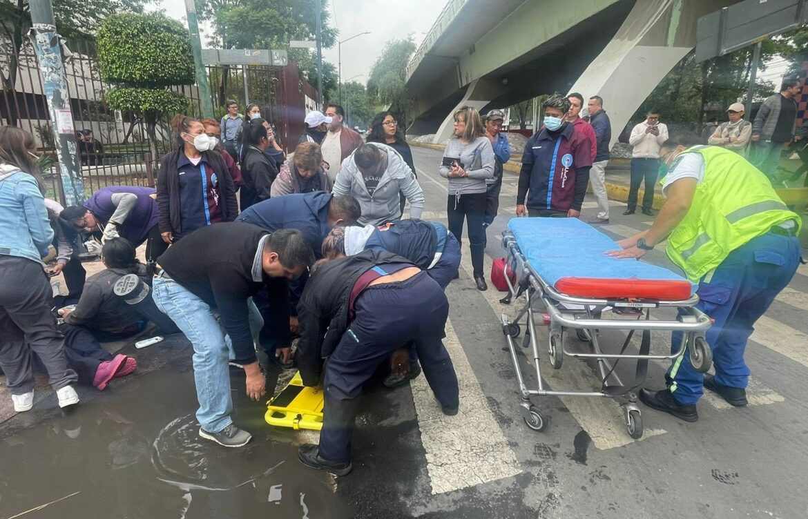 Atropellan a seis durante manifestación en Azcapotzalco  