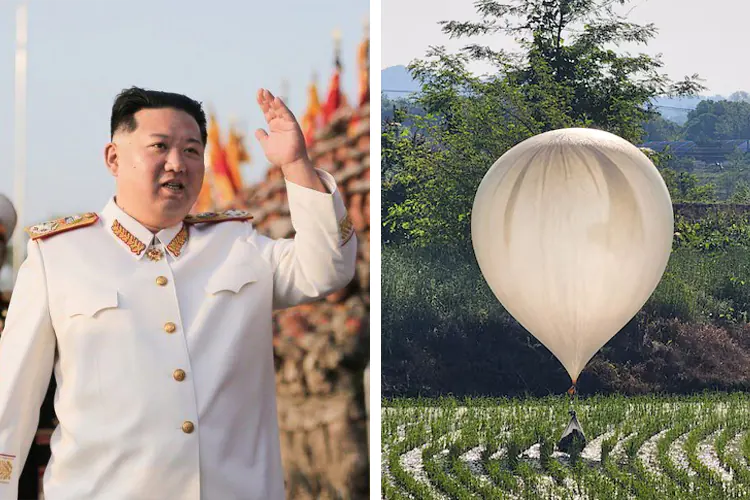 Corea del Norte envía globos con basura otra vez a Corea del Sur