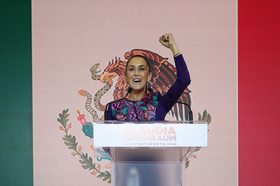 Por decisión del pueblo de México, Claudia Sheinbaum se convierte en la primera presidenta de la república 