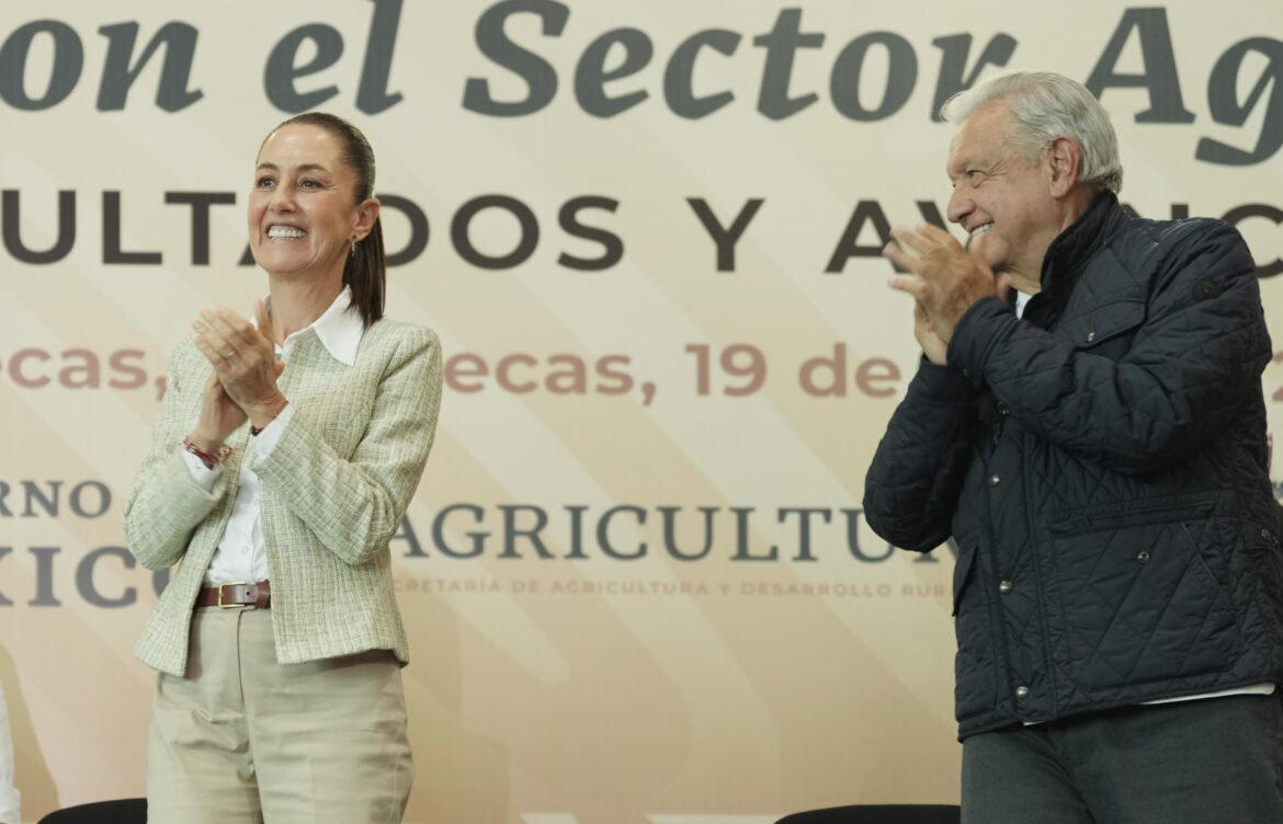 Claudia Sheinbaum: vamos a seguir con el apoyo que se merecen las y los zacatecanos que trabajan el campo