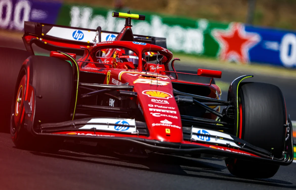 Ferrari lidera la P1 en GP de Hungría; Checo se queda en 11