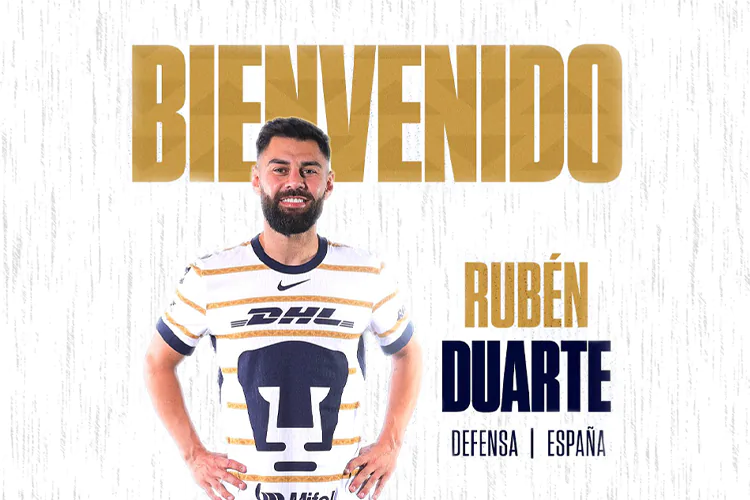 Pumas anuncia fichaje oficial del español Rubén Duarte