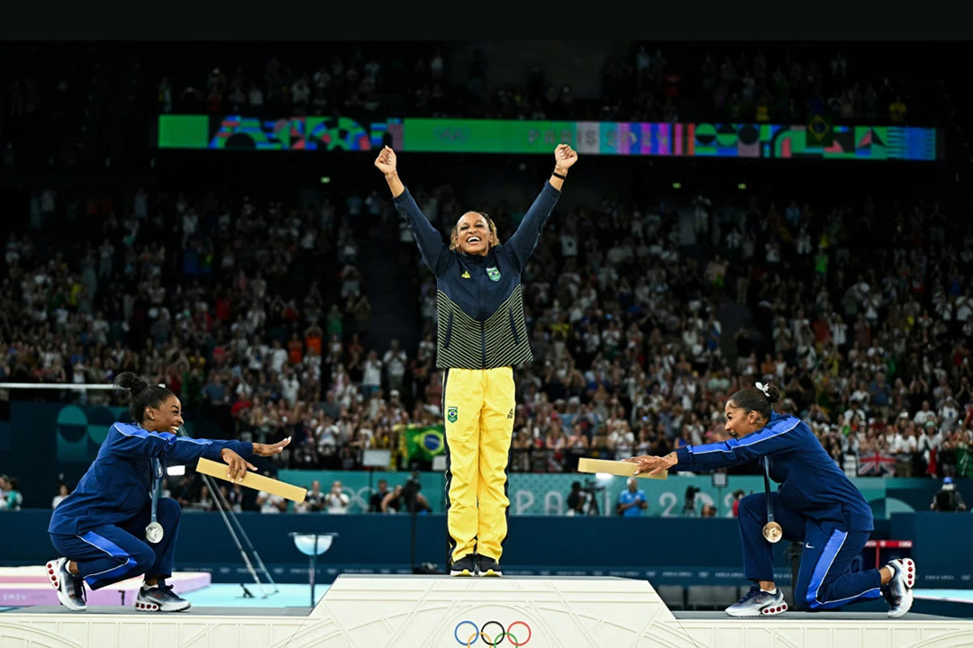 Rebeca Andrade se lleva el oro en piso de gimnasia artística