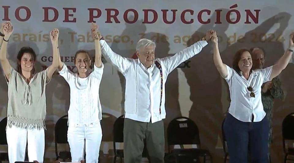 Rocío Nahle presente en inauguración de refinería ‘Olmeca’ en Dos Bocas