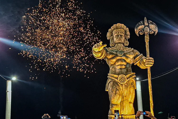 Develan estatua de Chaac, dios maya de la lluvia, en Yucatán. ¡Tómala, Poseidón!