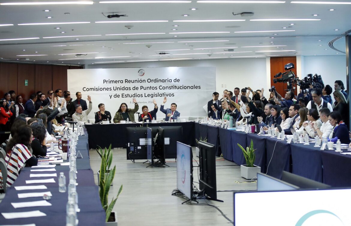 Inicia sesión de Comisiones Unidas en el Senado para discutir dictamen de reforma al Poder Judicial