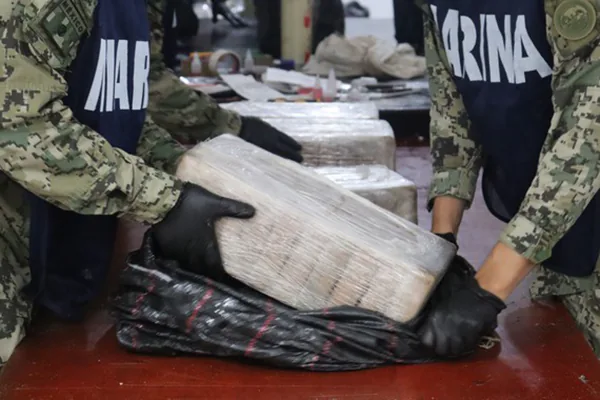 Marina asegura unos mil 500 kilos de cocaína en Paredón, Chiapas