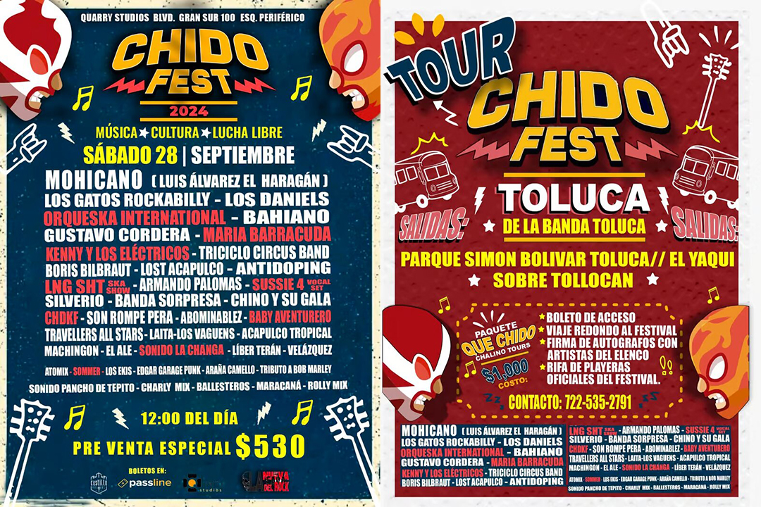 Llega a la CDMX el Chido Fest, un festival disruptor, con un elenco de ensueño