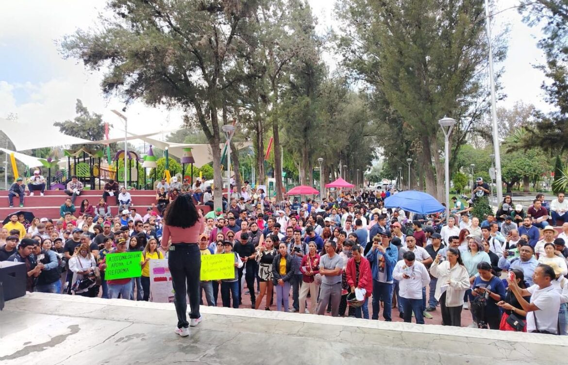 Jóvenes toman las calles a favor de la reforma al Poder Judicial