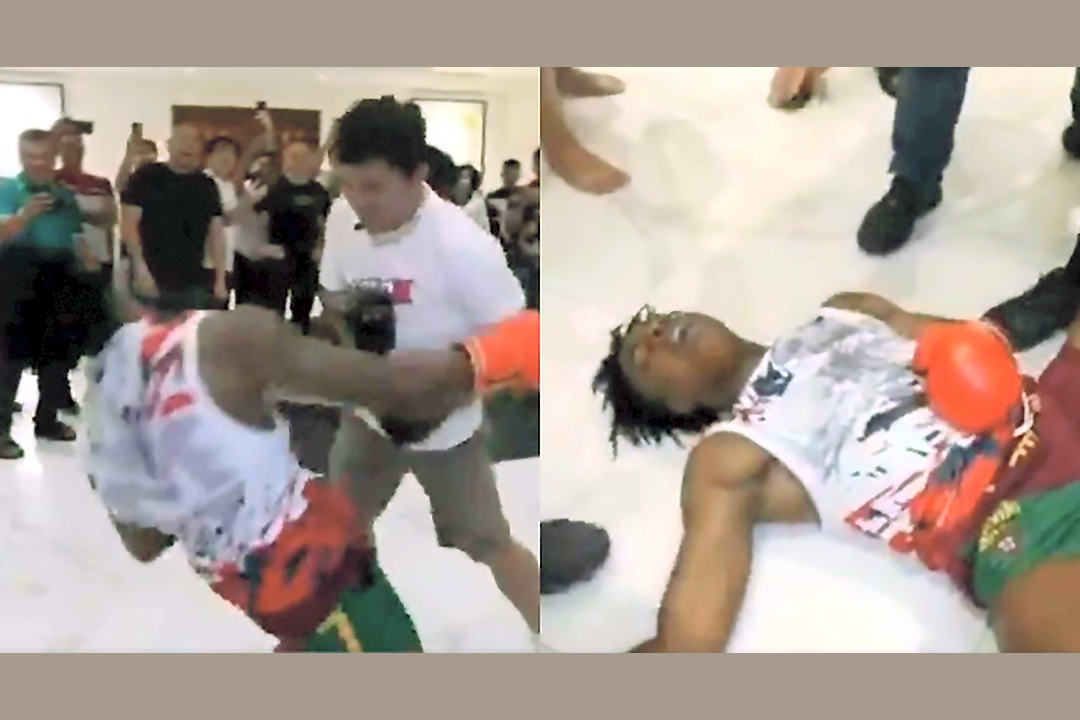 iShowSpeed es noqueado por Manny Pacquiao durante sparring