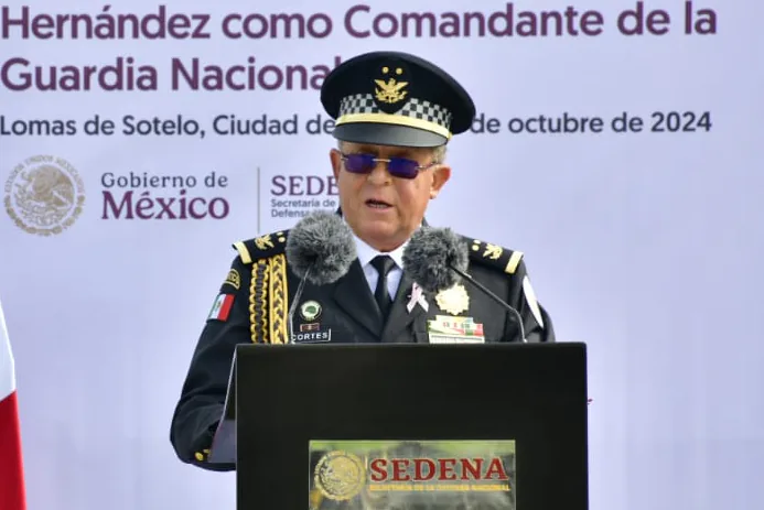 Hernán Cortés Hernández asume el mando interino de la Guardia Nacional