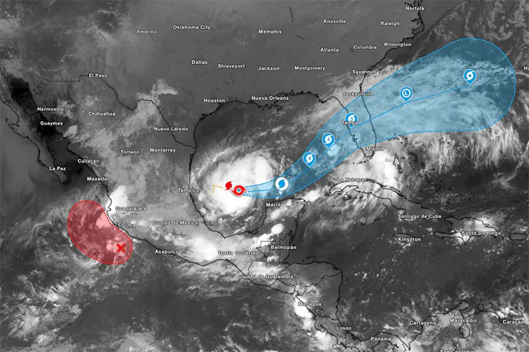 Huracán Milton alcanza categoría 4 en el golfo de México