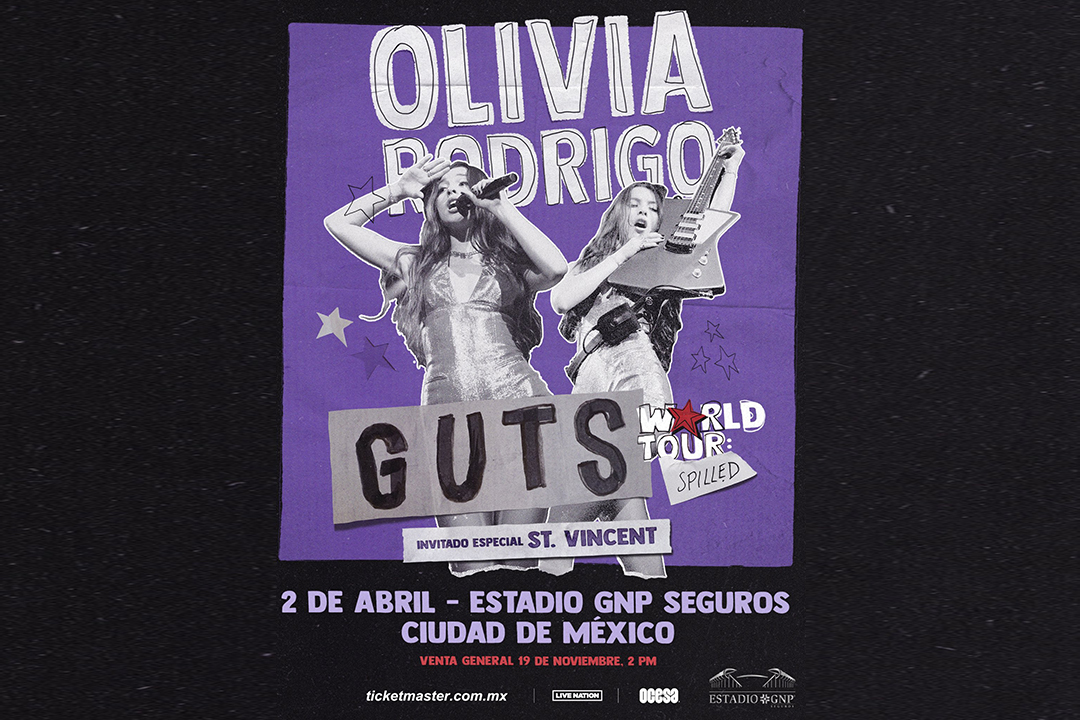 Olivia Rodrigo traerá su ‘GUTS World Tour: Spilled’ a México