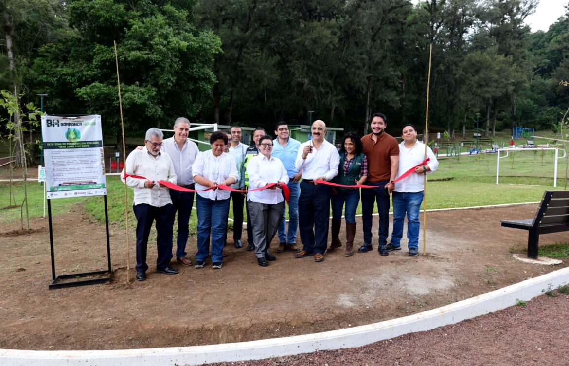 Inaugura Ricardo Ahued el Parque Barranca Honda