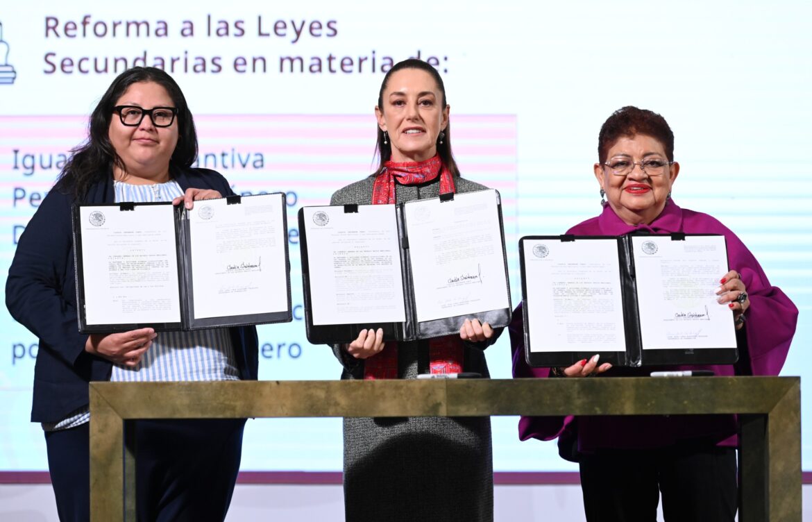 Sheinbaum decreta reforma para proteger a mujeres de México