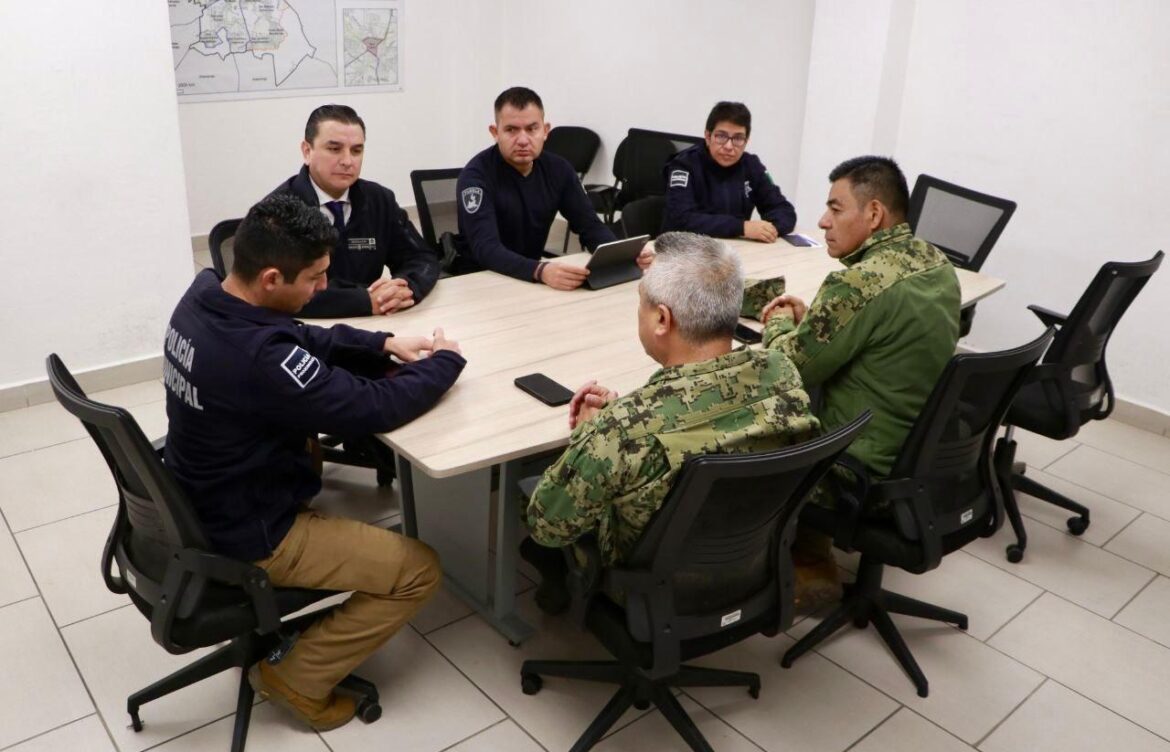 Supervisan SSP y SEMAR labores operativas en San Martín Texmelucan