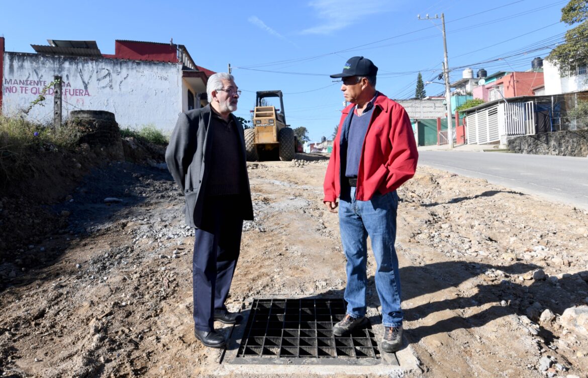 Avanza construcción del colector pluvial Camino al Sumidero