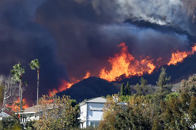 California: Viento destructivo aviva incendios forestales; activan estado de emergencia