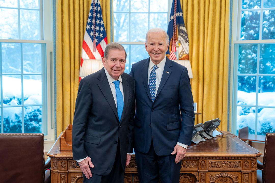 El líder opositor venezolano Edmundo González se reune con Biden en la Casa Blanca