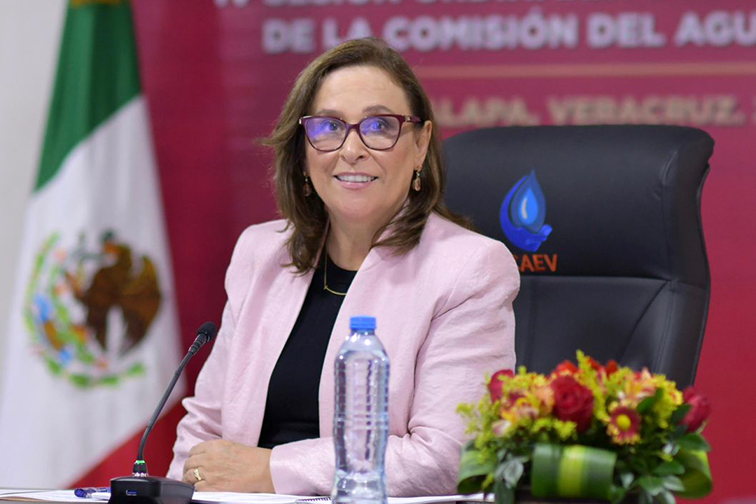 Rocío Nahle respalda política migratoria de la presidenta Claudia Sheinbaum